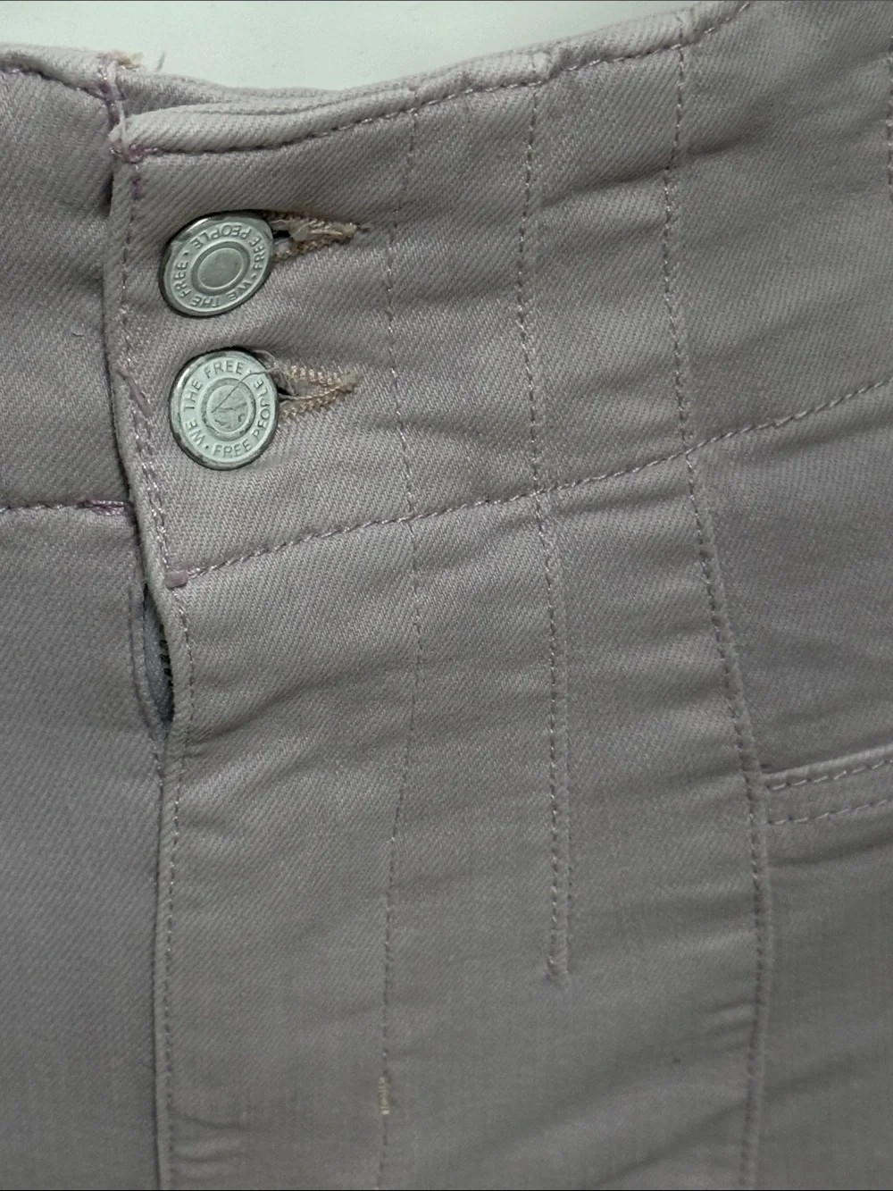 WE THE FREE  High-Rise Lavender Flare Jeans size 27 strech light purple